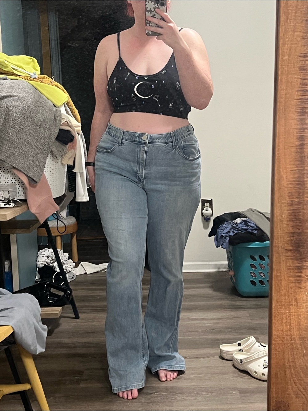 Democracy Light Blue Flare Jeans